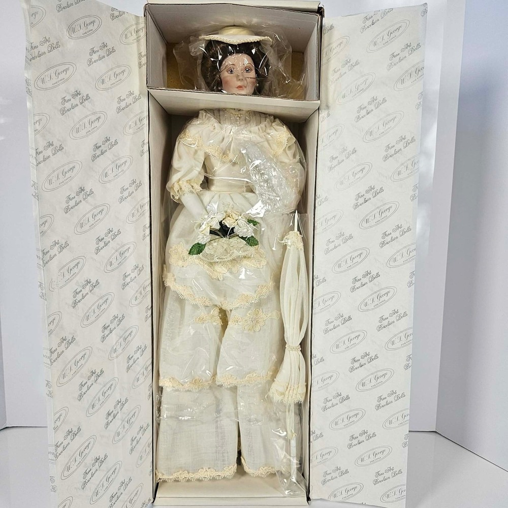 WS George Flora The 1900s Bride Porcelain Doll Ellen Williams Classic Brides NIB